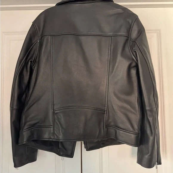 Rebecca Minkoff Black Leather Moto Jacket - Picture 3 of 5
